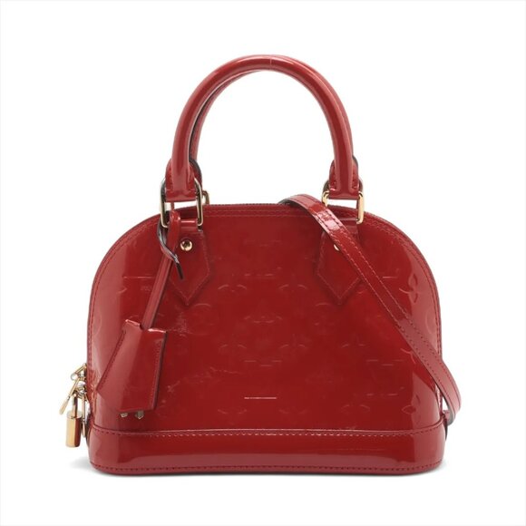 Louis Vuitton Vernis Alma BB M90174 FL4114 Red - Picture 1 of 12